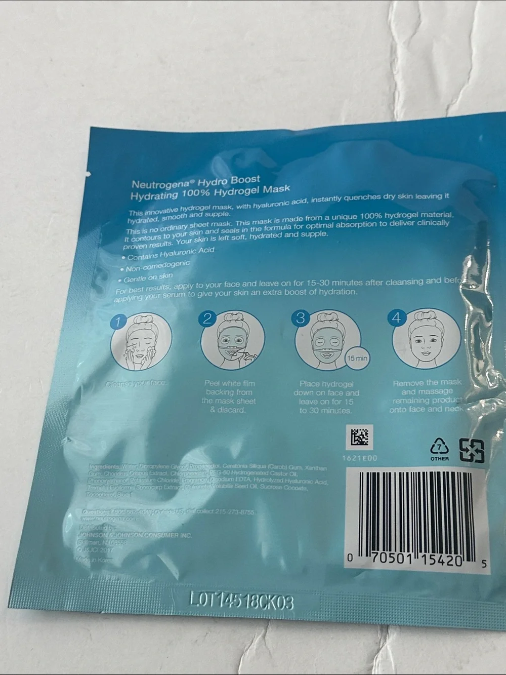 Neutrogena Hydro Boost Hydrating Face Mask - Blue